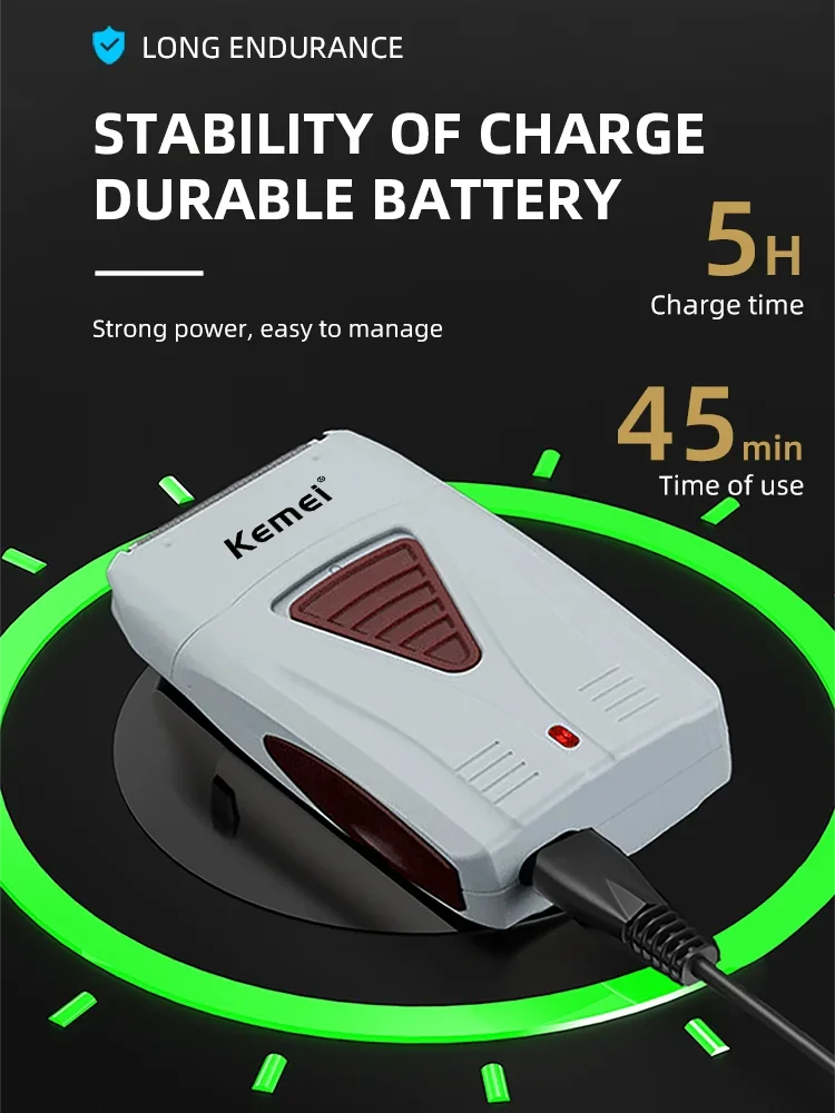 Hair High Quality Electric Shaver for Men Cordless - Image 2